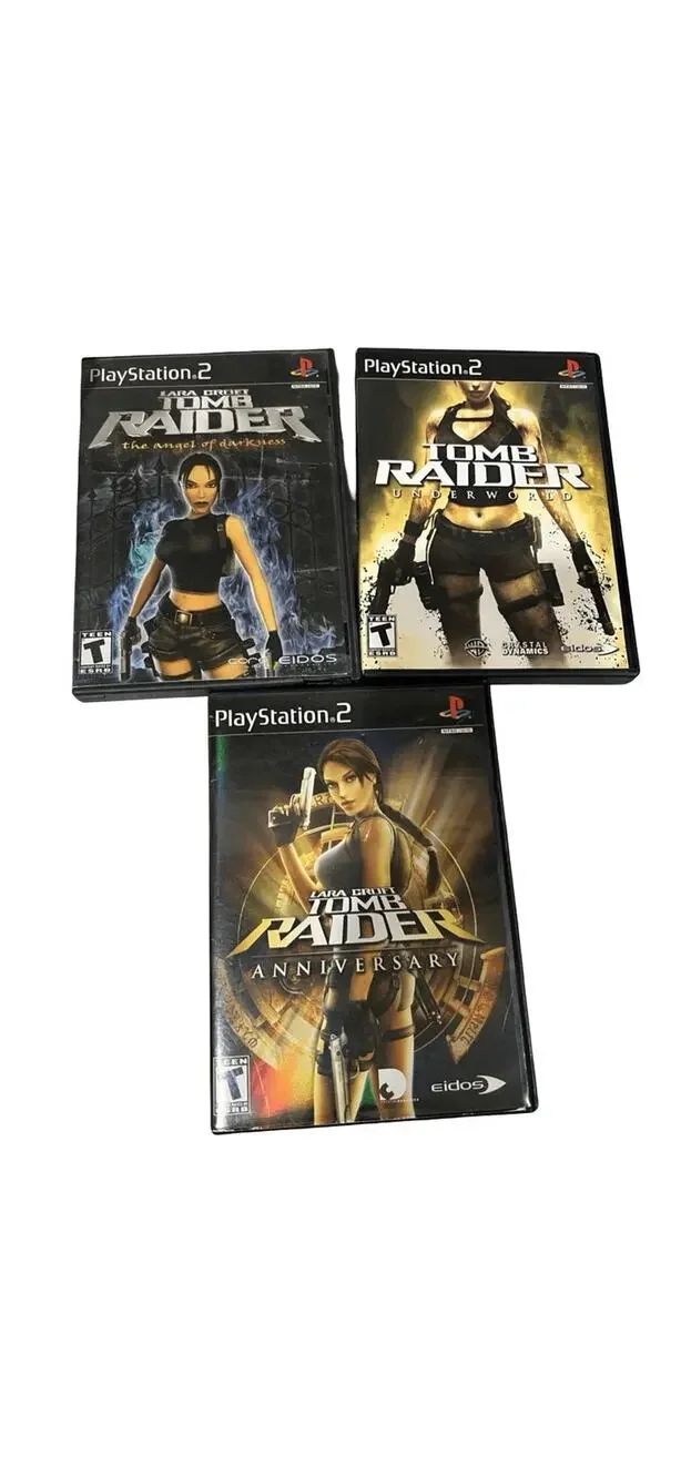 Tomb Raider PS2 Lot Underworld Anniversary Angel of Darkness 3 Games